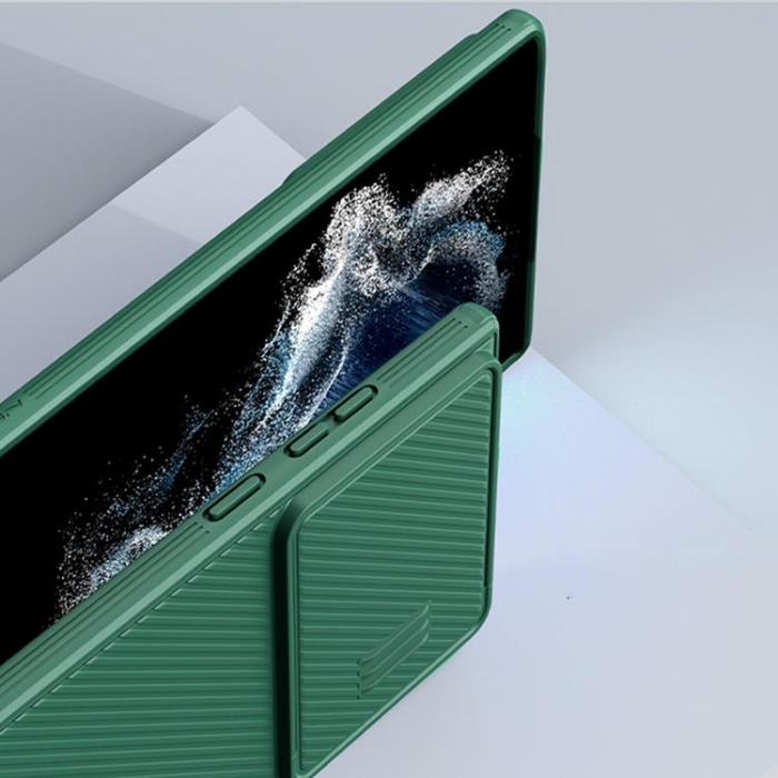 Nillkin - Nillkin Galaxy S23 Ultra Mobilskal CamShield S - Grön