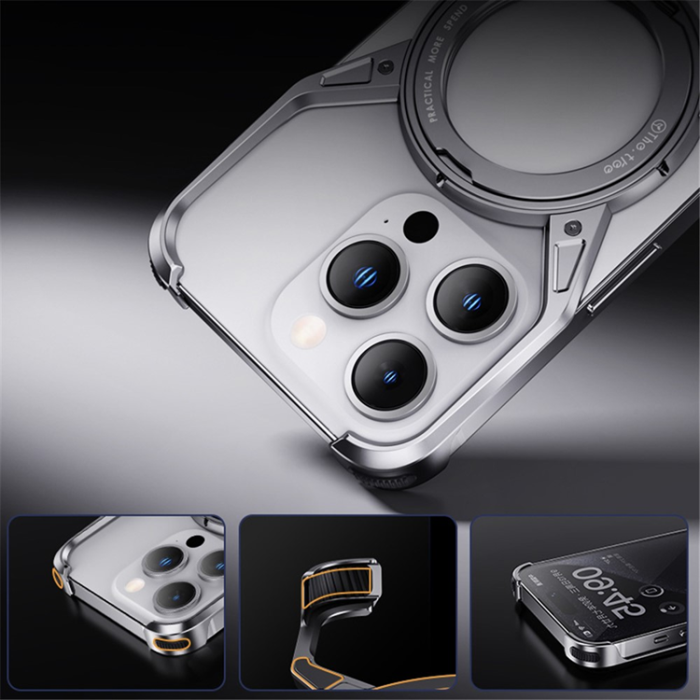 A-One Brand - iPhone 15/14/13 Mobilskal Bumper Frameless Kickstand