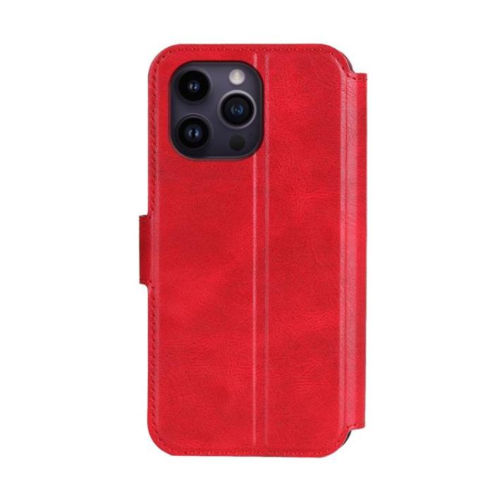 Boom of Sweden - BOOM iPhone 14 Pro Plånboksfodral Calfskin - Röd