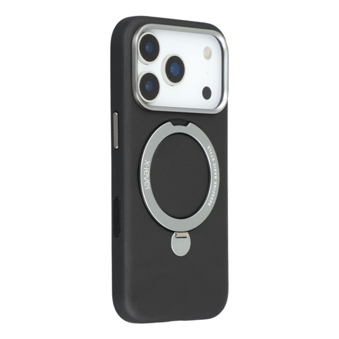 X-Level - X-LEVEL iPhone 17 Pro Mobilskal MagSafe Kickstand - Svart