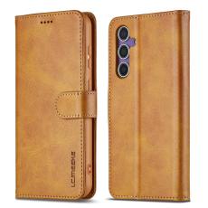 LC.imeeke - LC.IMEEKE Pl&aring;nboksfodral f&ouml;r Samsung Galaxy S26 Konstl&auml;der - Gul