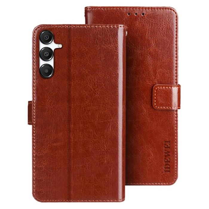 IDEWEI - IDEWEI Mobilfodral för Samsung Galaxy S26 Konstläder Kickstand - Brun
