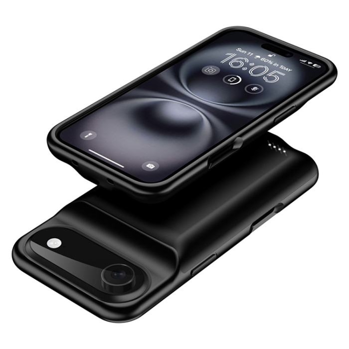 A-One Brand - iPhone 17 Air Batteriskal 6000mAh - Svart