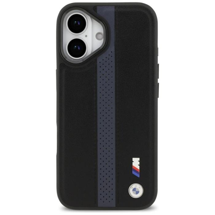 BMW - BMW iPhone 17 Mobilskal MagSafe M Perforated Stripe Logo - Blå