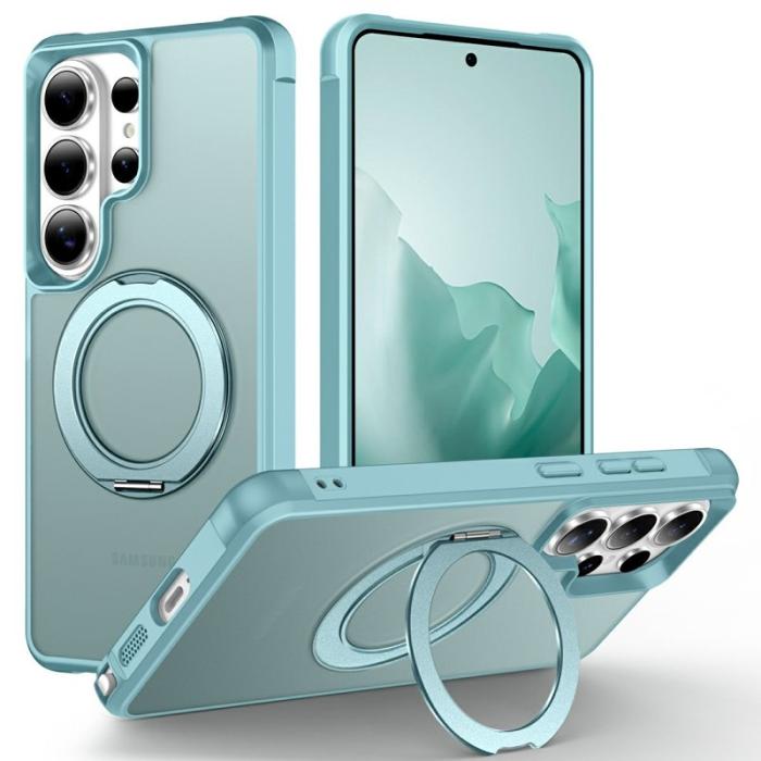 OEM - Mobilskal för Samsung Galaxy S26 Ultra Magnetiskt Kickstand TPU + PC - Ljusblå