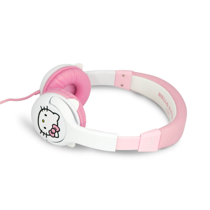 Hello Kitty - Hello Kitty On-Ear Hörlurar Med Öron 85dB Trådbunden - Rosa