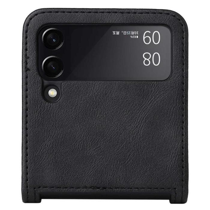 A-One Brand - Galaxy Z Flip 4 Plånboksfodral Vintage - Svart