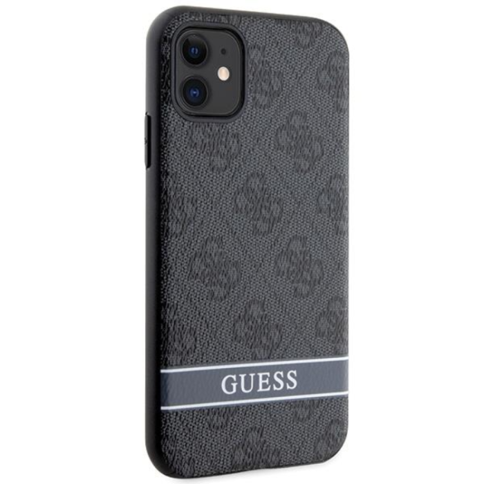 Guess - Guess iPhone 11/XR Mobilskal Stripe - Grå