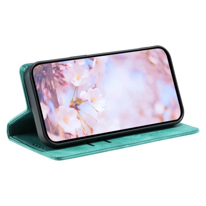 OEM - Mobilskal till Samsung Galaxy S26 Plus Magnetisk Stängning KonstLäder Mintgrön