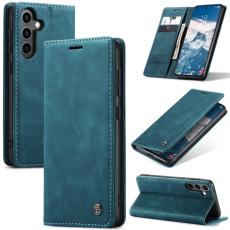 Caseme - CaseMe Mobilskal till Samsung Galaxy S24 FE Konstl&auml;der med Kortfack Bl&aring;