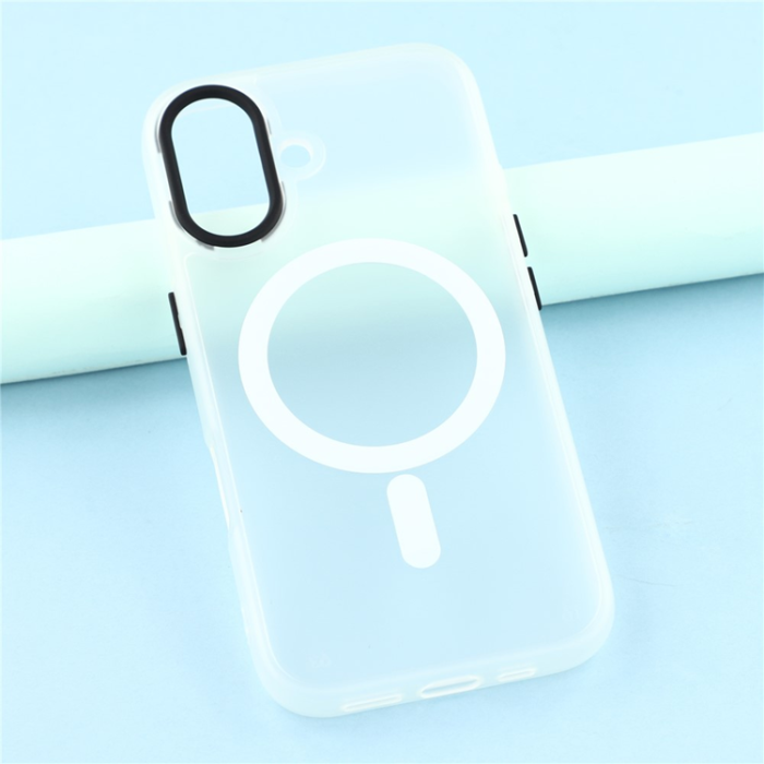 A-One Brand - iPhone 17 Mobilskal MagSafe Skin Touch - Transparent Vit