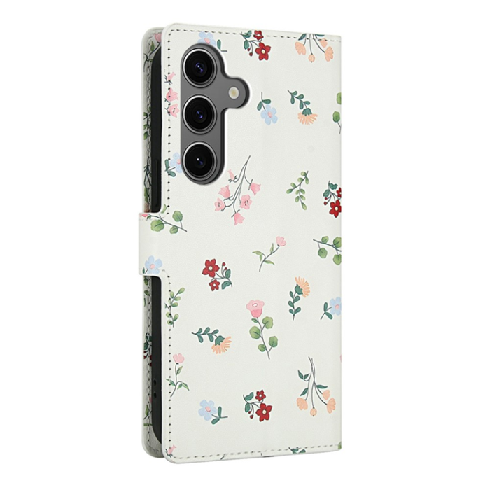 A-One Brand - Galaxy S25 - S24 Plånboksfodral Rhombic Floral A1