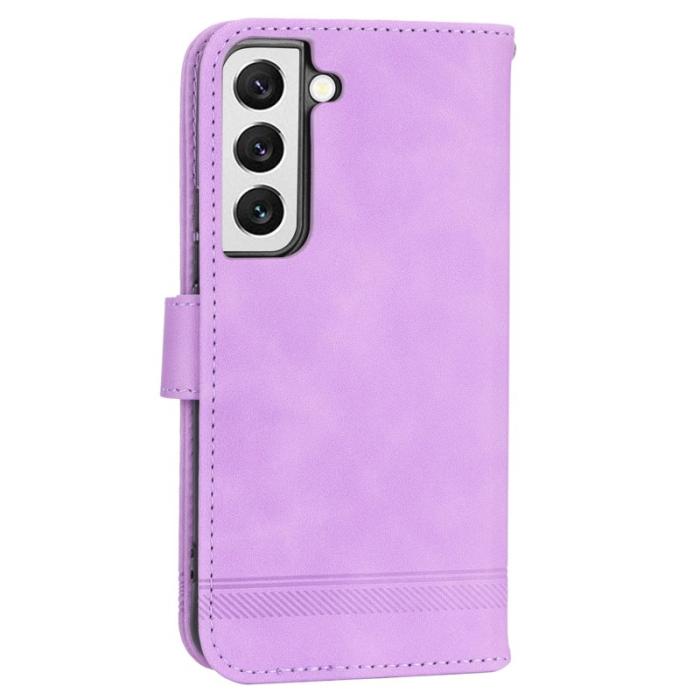 DIERFENG - DIERFENG DF-03 Plånboksfodral för Samsung Galaxy S22 5G - Konstläder - Lila