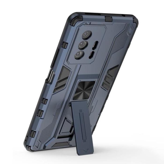 UTGATT1 - Hybrid Kick Stand Skal Xiaomi 11T / 11T Pro - Blå
