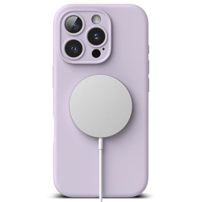 Ringke - Ringke iPhone 16 Pro Mobilskal Magsafe Silikon Magnetic - Ljuslila