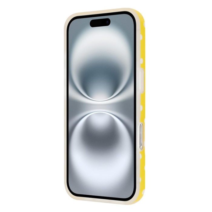 A-One Brand - iPhone 17 Mobilskal Dot Design Imd Tpu - Gul