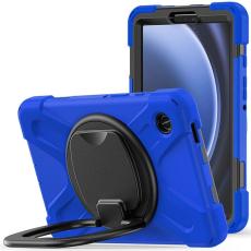 A-One Brand - Galaxy Tab A9 Skal Kickstand Handle Grip - Blå / Svart
