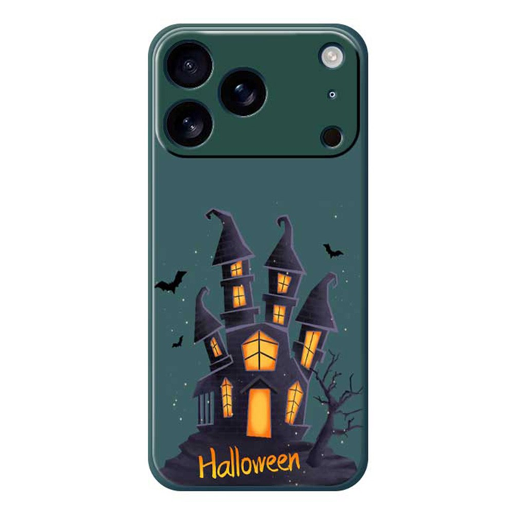 Mobilskal till iPhone 17 Pro Max med Halloween Castle TPU - Grön | 2353 | AlltMobil