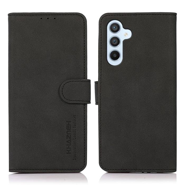KHAZNEH - KHAZNEH Samsung Galaxy S25/S24 Plånboksfodral Anti-Scratch Konstläder - Svart