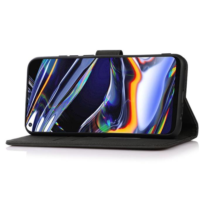 KHAZNEH - KHAZNEH Samsung Galaxy S25/S24 Plånboksfodral Anti-Scratch Konstläder - Svart