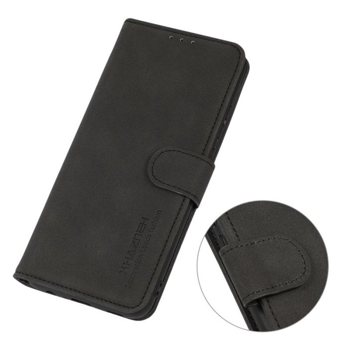 KHAZNEH - KHAZNEH Samsung Galaxy S25/S24 Plånboksfodral Anti-Scratch Konstläder - Svart