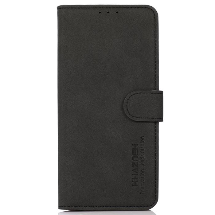 KHAZNEH - KHAZNEH Samsung Galaxy S25/S24 Plånboksfodral Anti-Scratch Konstläder - Svart