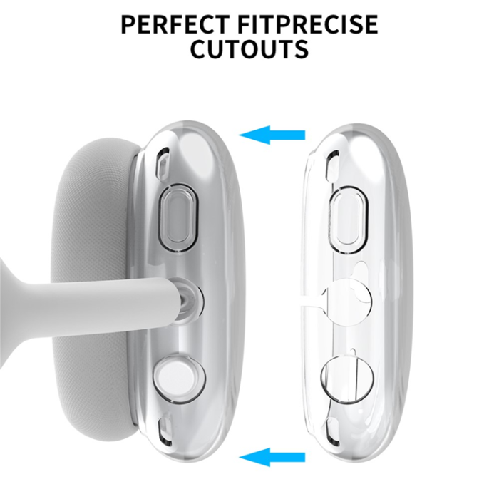 AHASTYLE - AHASTYLE AirPods Max Hörlursskal TPU PT-LC07 - Transparent