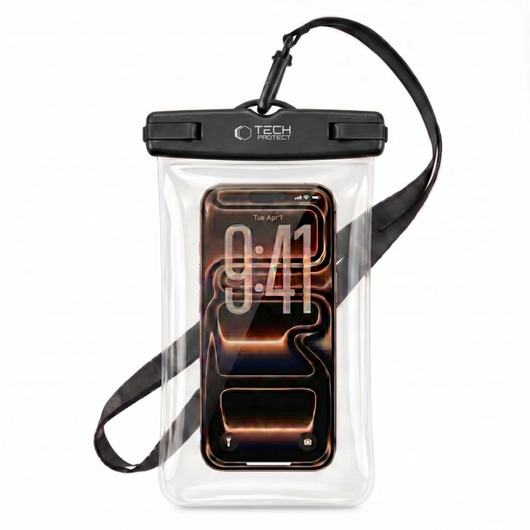 Tech-Protect UWC7 Vattentätt Universalt Mobilfodral 6.9"" - Svart | 2353 | AlltMobil