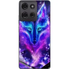 Gustaf - Mobilskal till Motorola Moto G75 med Neon Varg