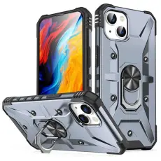 OEM - iPhone 14 Plus Skal Ringh&aring;llare Armor - Gr&aring;