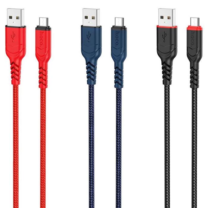 Hoco - Hoco USB-A till Micro-USB 2.4A 3m Kabel X59 - Svart