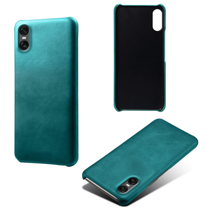 A-One Brand - Sony Xperia 10 VII Mobilskal Calfskin Texture PU-Läder - Grön