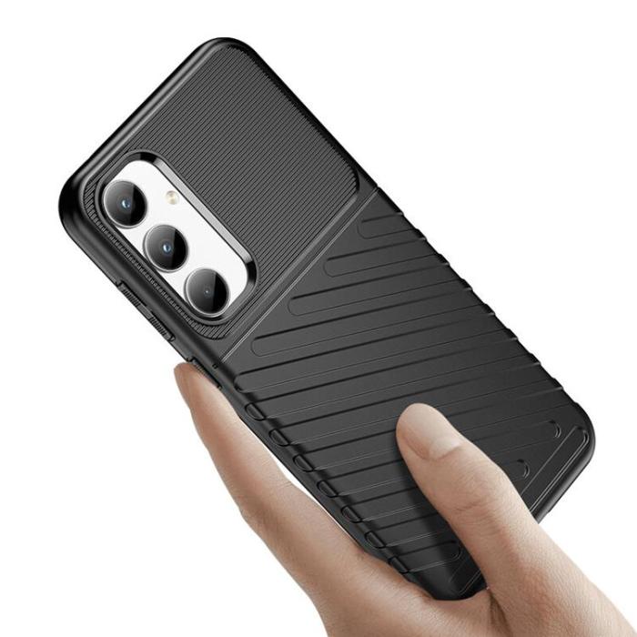 OEM - Galaxy A35 Mobilskal Thunder Armored - Svart