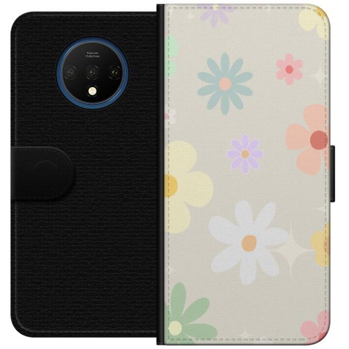 iSecrets - Plånboksfodral till OnePlus 7T med fejdande blommor