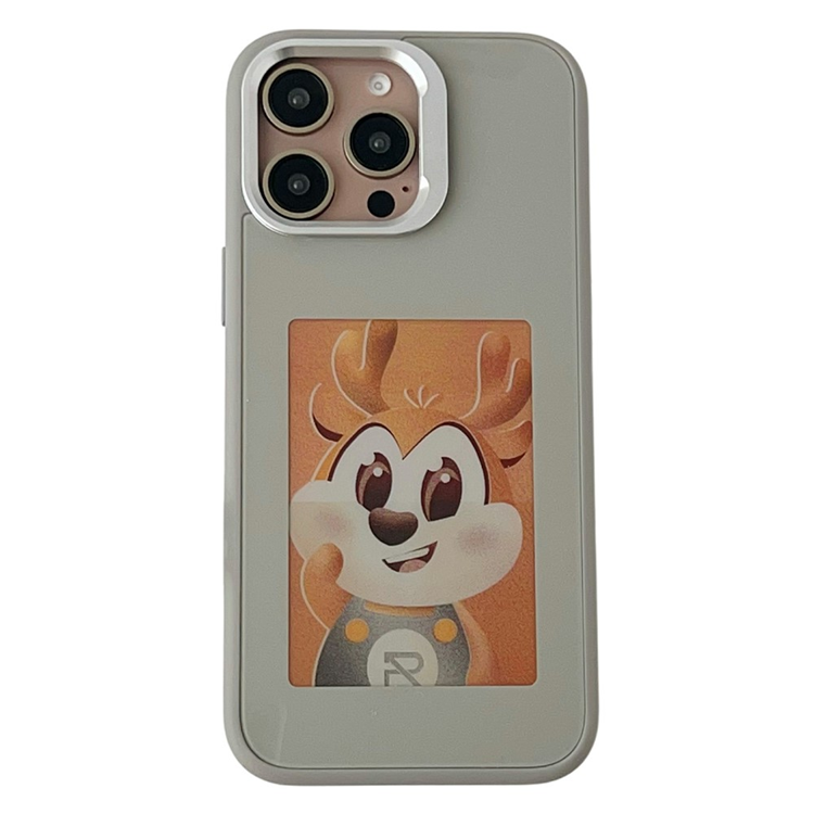 iPhone 14 Pro Mobilskal MagSafe Lens Kickstand E-Ink Customized NFC - Grå (Grå) | 2353 | AlltMobil