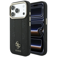Guess - Guess Mobilskal F&ouml;r iPhone 18 Pro Max/17 Pro Max Magsafe Stripe Peony 4G Logo