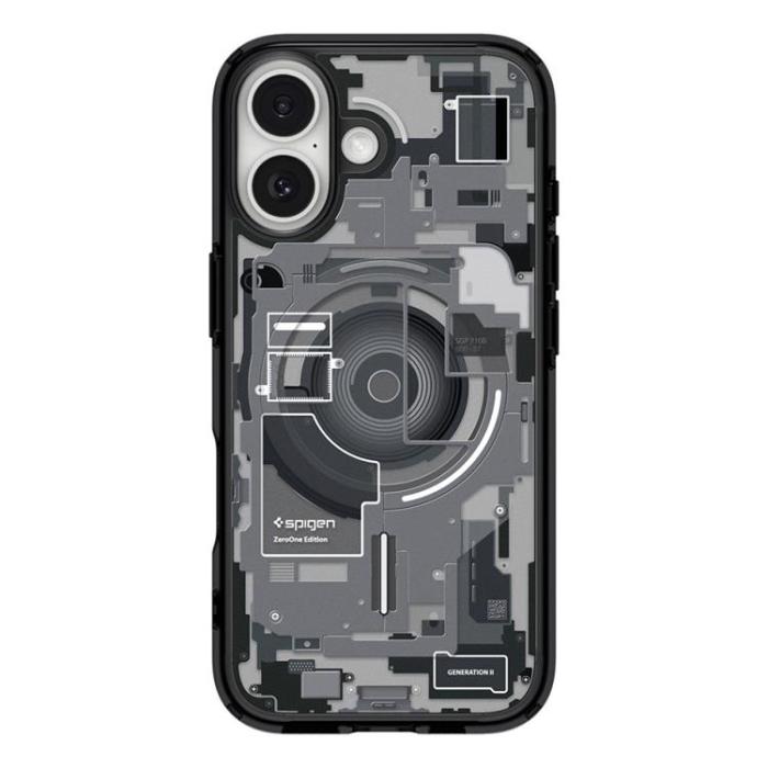 Spigen - Spigen iPhone 17 Mobilskal Magsafe Ultra Hybrid - Svart Zero One