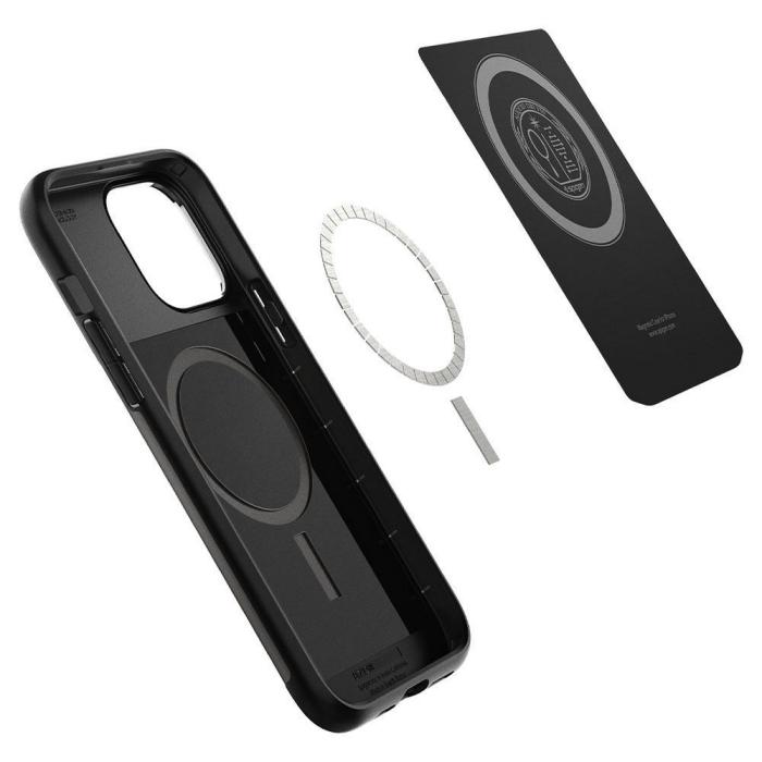 UTGATT1 - iPhone 13 Pro Max Skal Spigen Slim Armor Magsafe Gunmetal