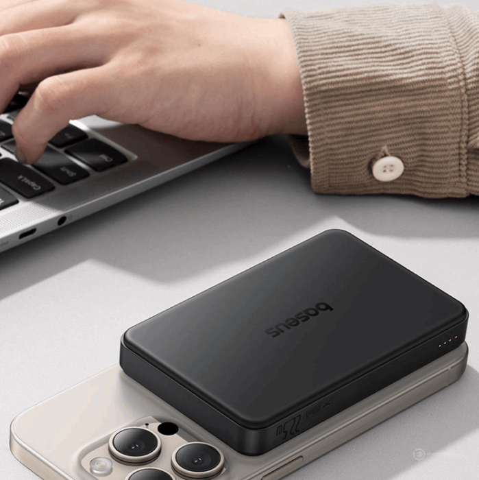 BASEUS - Baseus Qi2 MagSafe Powerbank 10000mAh Airpow II 22.5W - Svart