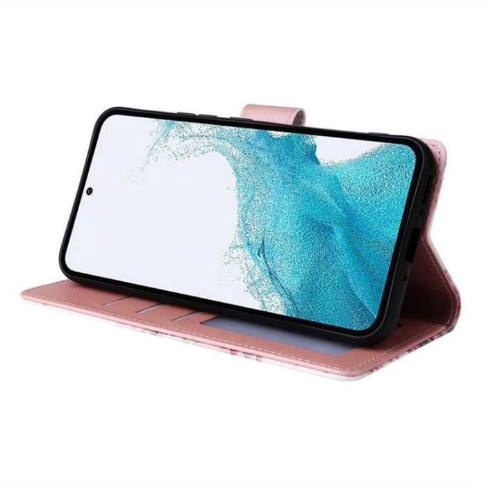 Tech-Protect - Tech-Protect Galaxy A35 5G Plånboksfodral - Marble Rosa