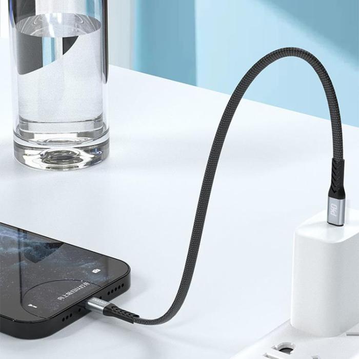 Dudao - Dudao USB USB-C till USB-C kabel PD 100W 0.23m - Svart
