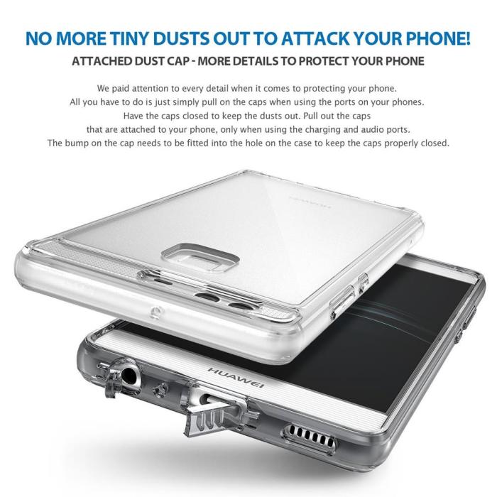 UTGATT5 - Ringke Fusion Skal till Huawei P9 - Clear