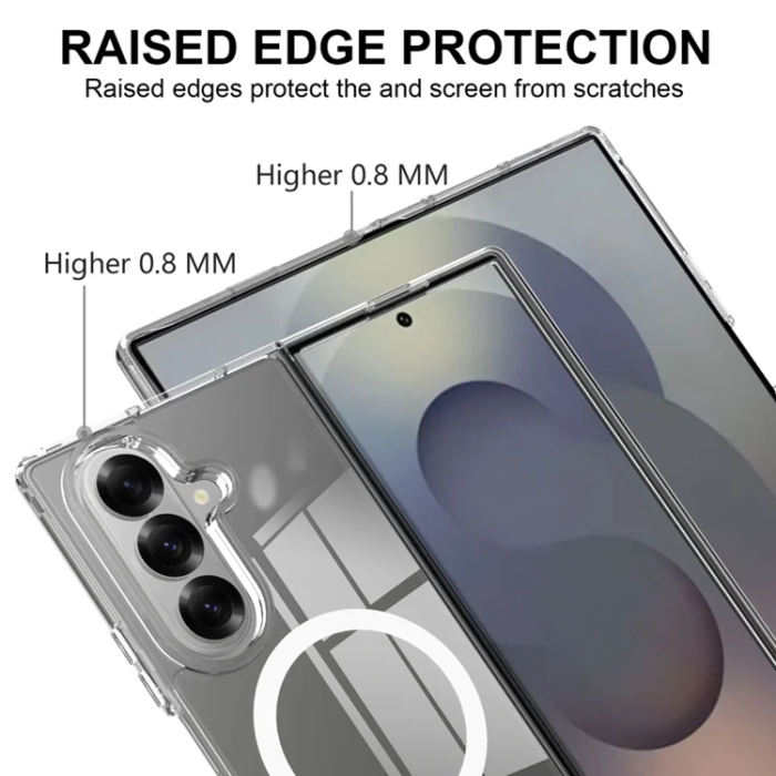 A-One Brand - Galaxy Z Fold 7 5G Mobilskal MagSafe Acrylic - Clear