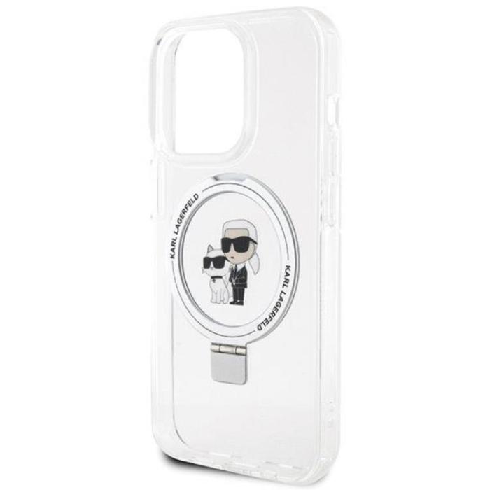 KARL LAGERFELD - Karl Lagerfeld iPhone 14 Pro Max Mobilskal MagSafe Ringställ