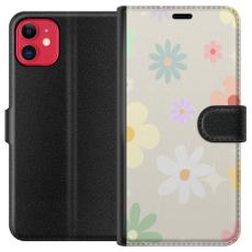 iSecrets - Plånboksfodral till Apple iPhone 11 med fejdande blommor