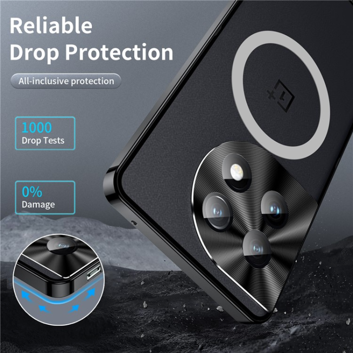 A-One Brand - OnePlus 11 5G Mobilskal Magsafe Metall - Svart