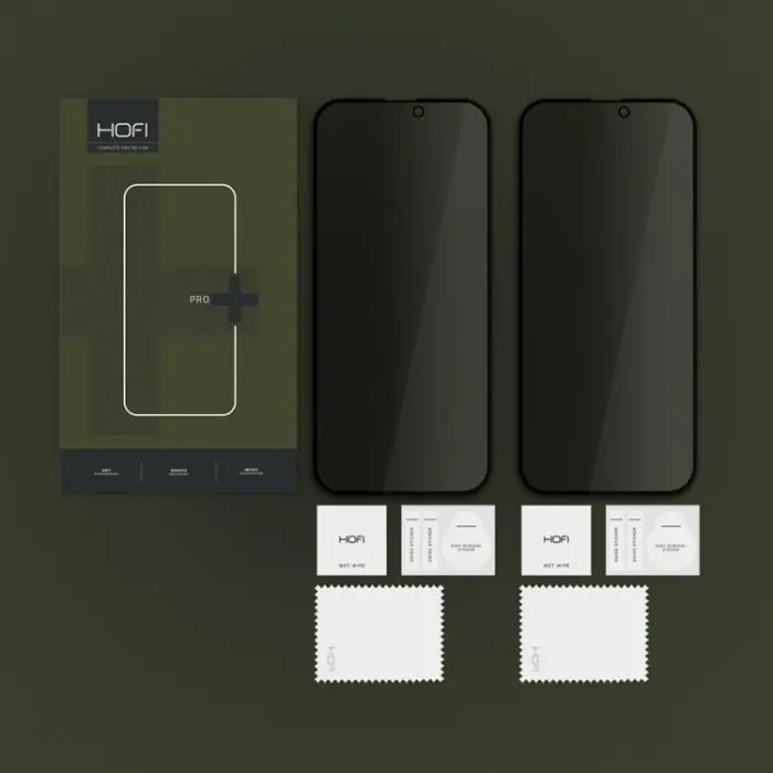 Hofi - HOFI [2-Pack] iPhone 16 Pro Max Härdat Glas Skärmskydd Privacy