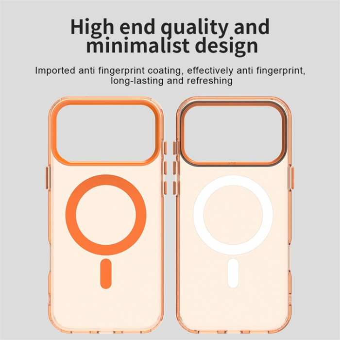 A-One Brand - iPhone 17 Pro Mobilskal MagSafe Anti Drop Hybrid - Orange