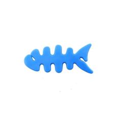 OEM - Kabelhållare för Hörlurar Fish-shaped - Blå