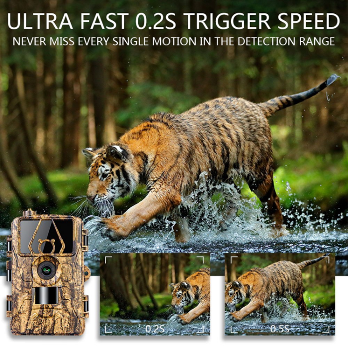 OEM - Jaktkamera 4G 60MP 8K 0.2S Vattentät PR801LTE EU-version